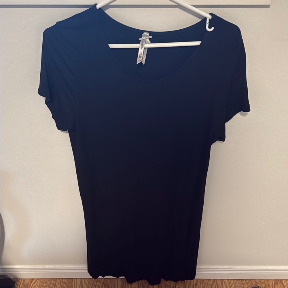 Jersey Black casual dress - large